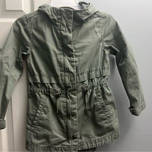 Girls army style  jacket hardly warn.